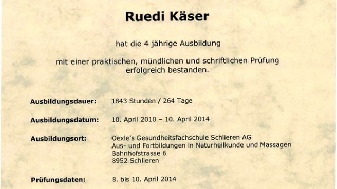 Bild Gesundheitspraxis Käser