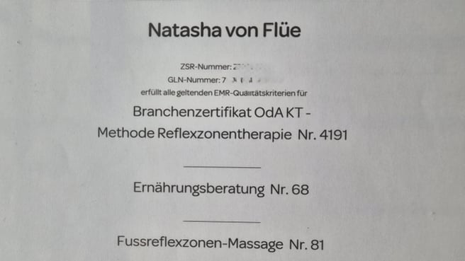 Immagine Praxis von Flüe- Reflexologie und Massagen