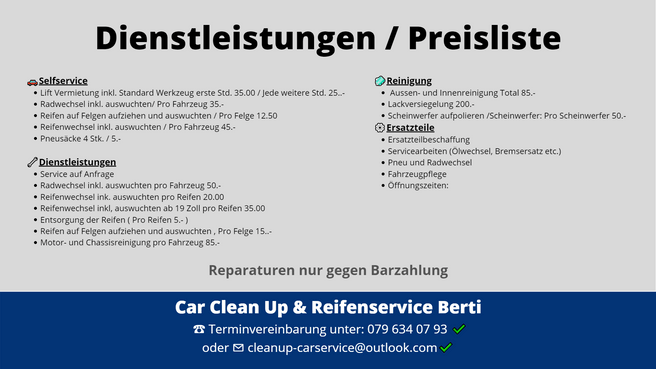 Immagine Car Clean Up & Reifenservice Berti
