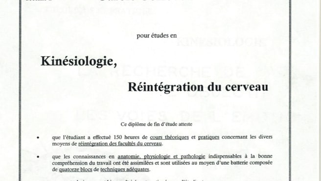 kinésiologie - cabinet Etrelibre image