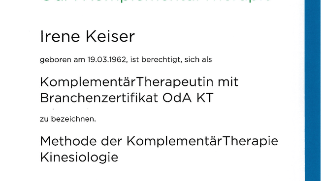Bild Keiser Kinesiologie & Coaching, Aadorf