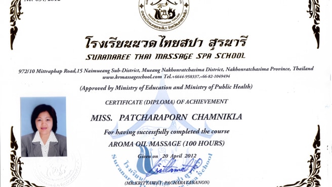 Patcharaporn Thaimassage, Inhaberin Bur image