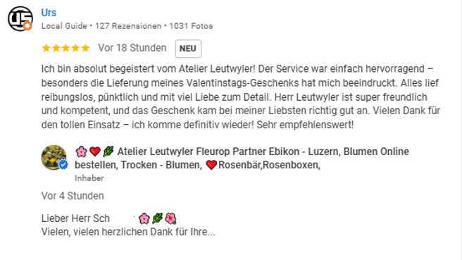 Image Atelier Leutwyler - Blumen in Ebikon und Luzern -Fleurop Partner