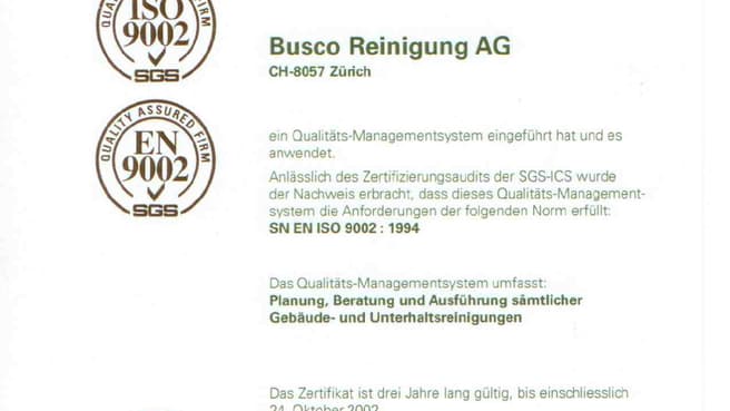 Immagine Busco Reinigung AG