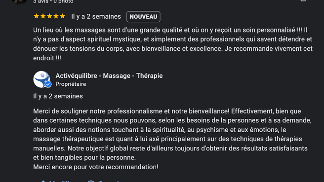 Image Activéquilibre - Massage - Thérapie
