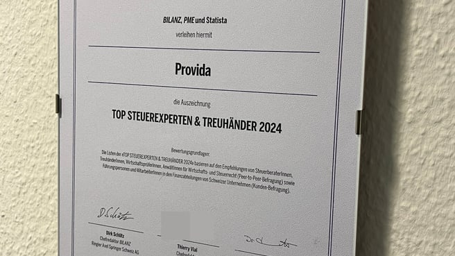 Immagine Provida Treuhand / Consulting / Wirtschaftsprüfung AG