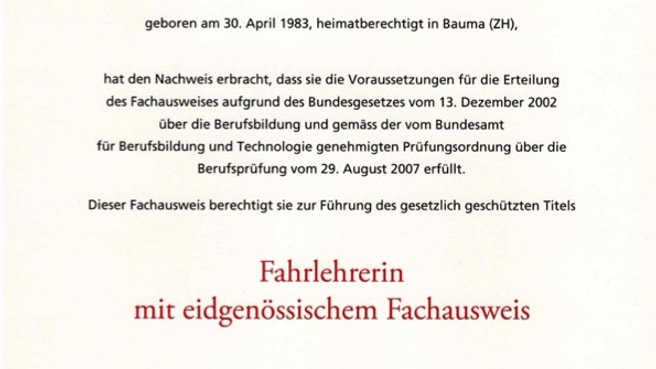 Image Fahrschule Rebecca