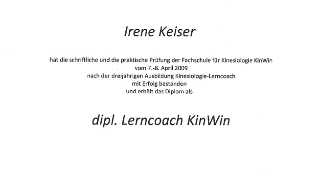 Immagine Keiser Kinesiologie & Coaching, Aadorf