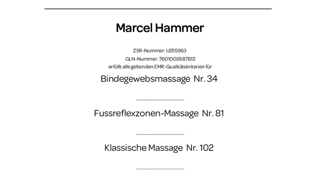 Image Hammer-Massagepraxis