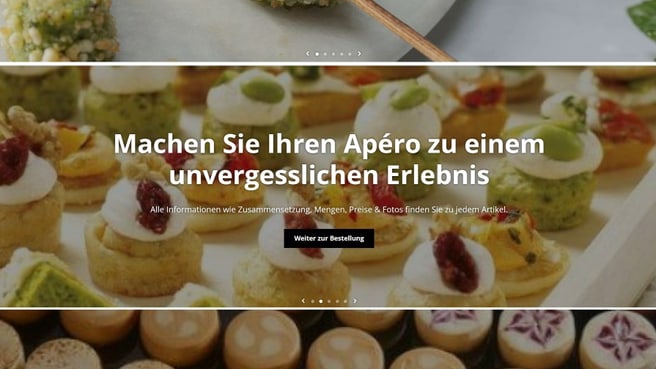 Bild Strictly-Fingerfood Catering Webseite