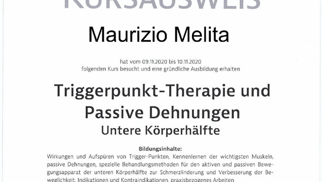 Bild MM Massagetherapie;   & Relaxmassagen;   Körpertherapien & Sporttherapien/ Fitpass Mitglied