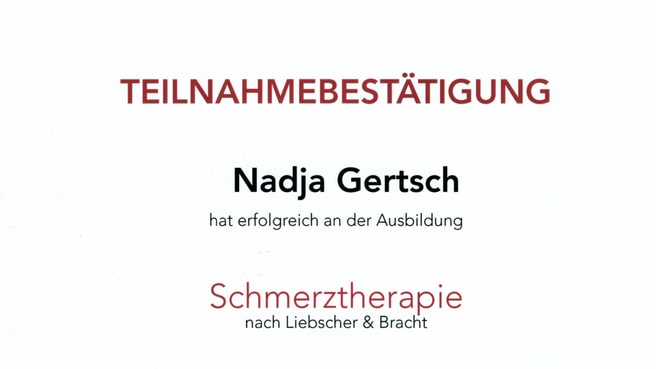 Praxis für manuelle Therapien Gertsch Nadja image