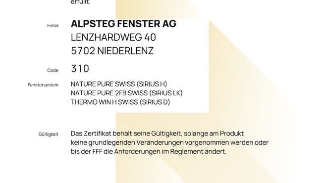 Alpsteg Fenster AG image