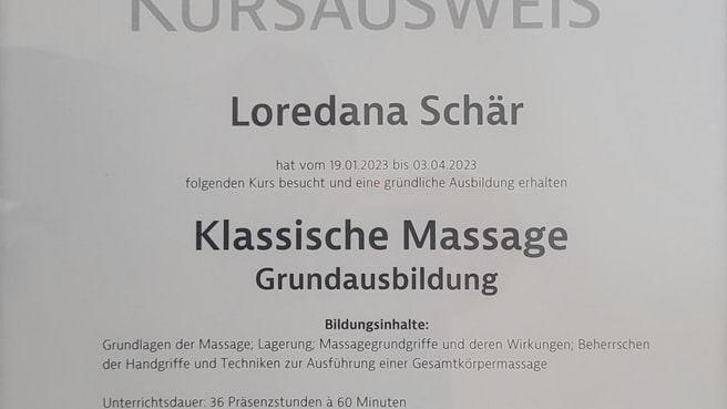 Bild Prof. Massage, Fusspflege & Kosmetik L. Schär