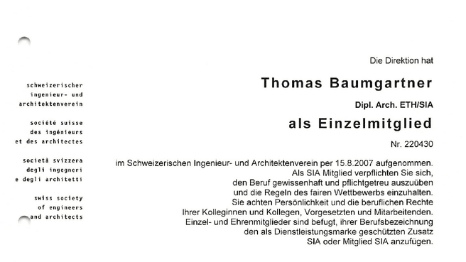 Baumgartner + Partner | Architekt:innen | Zürich image