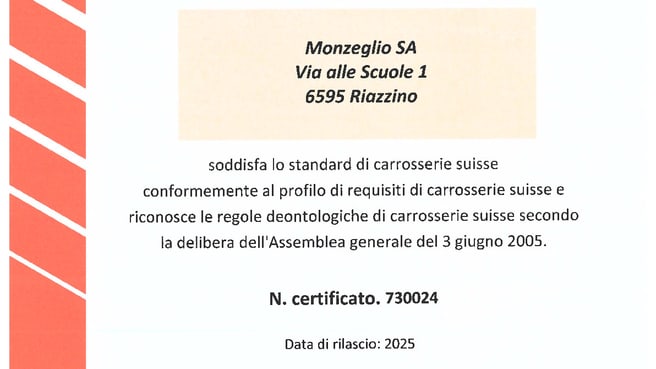 Bild Monzeglio SA - carrozzieri dal 1924