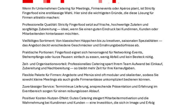 Strictly-Fingerfood Catering Zürich image