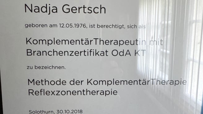 Praxis für manuelle Therapien Gertsch Nadja image