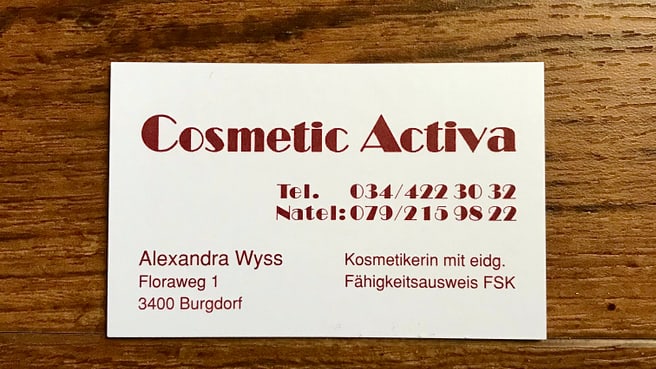 Bild Cosmetic Activa Wyss Alexandra