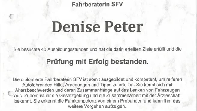 Image Denise Peter Fahrschule
