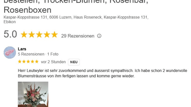 Image Atelier Leutwyler - Blumen in Ebikon und Luzern -Fleurop Partner