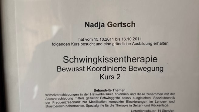 Praxis für manuelle Therapien Gertsch Nadja image