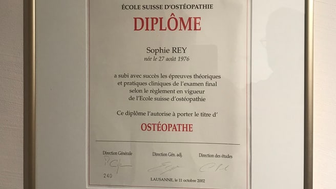 Ostéopathie Sophie Bianco Conthey Valais image