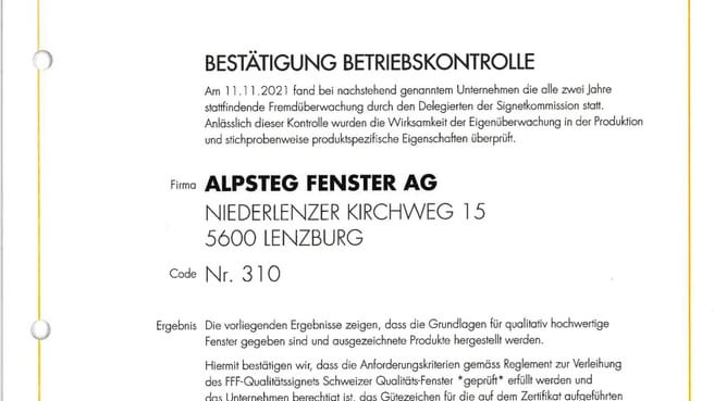 Alpsteg Fenster AG image
