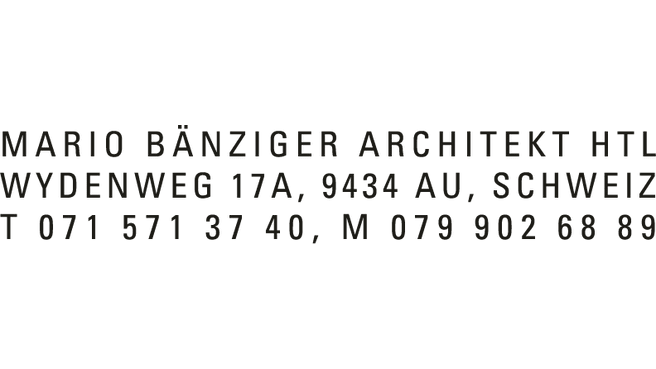 Image Bänziger Mario Architekt HTL