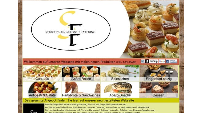 Image Strictly-Fingerfood Catering Webseite