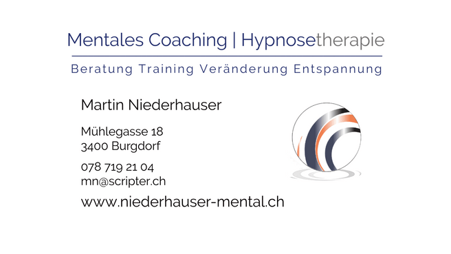 Immagine Martin Niederhauser, Hypnose und mentales Coaching