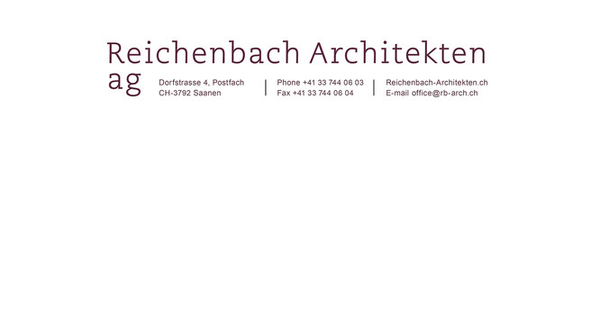 Immagine Reichenbach Architekten AG