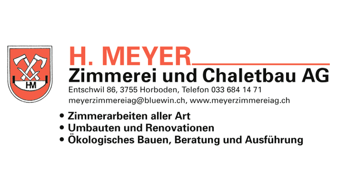 Bild Meyer H. Zimmerei + Chaletbau AG