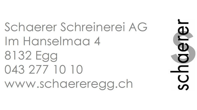 Immagine Schaerer Schreinerei AG