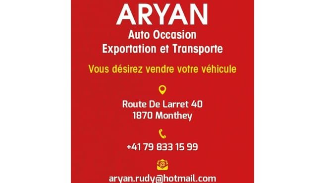 Immagine Aryan Auto Occasion Exportation Dépannage et transport