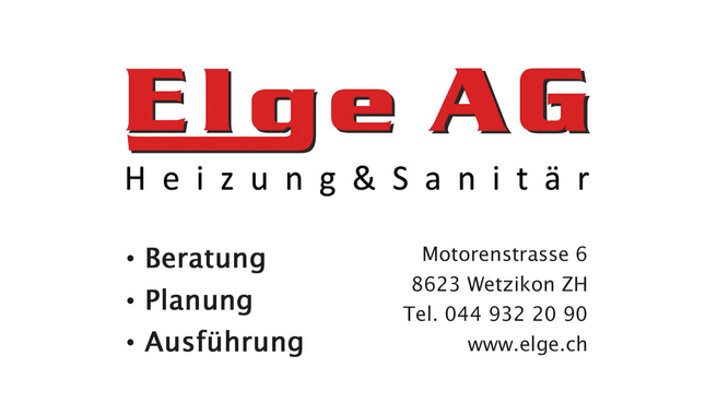 Image ELGE AG Sanitär & Hiezung & lüftung