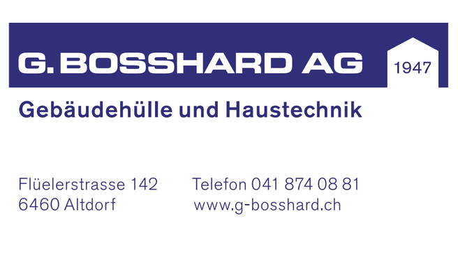 Bild G. Bosshard AG Gebäudehülle und Haustechnik