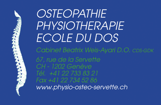 Photo Physiothérapie Ostéopathie Servette Beatrix Weis