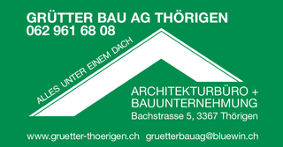 Immagine Grütter Bau AG, Thörigen