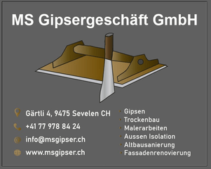 Photo MS Gipsergescäft GmbH Sevelen