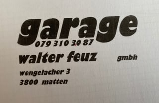 Bild von Garage Walter Feuz GmbH