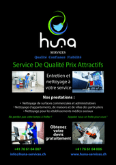 Photo Huna Services-(Service de nettoyage et d'entretien à votre domicile et à votre bureau)