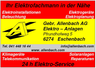 Photo Allenbach Gebr. AG elektr. Anlagen, Eschenbach